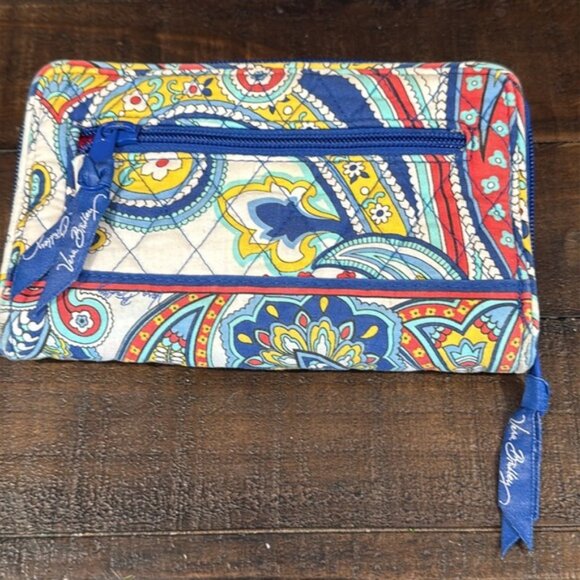 Vera Bradley Turn-lock Wallet/Clutch (Marina Paisley)(#10913-141) EUC - Picture 3 of 7